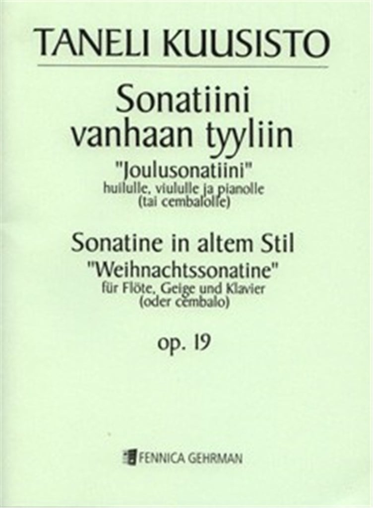 Sonatine in altem Stil Weihnachtssonatine op. 19